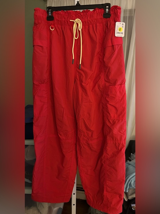FP Movement by Free People Pants - Free People Womans in The Wild Fleece lined hiking Pants in Red